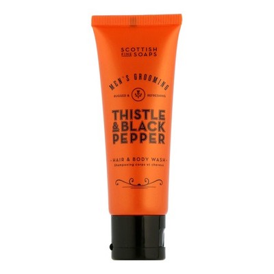 Scottish Fine Soaps Men's Thistle & Black Pepper - Hair & Body Wash 75ml