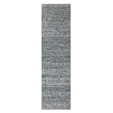 2'7" x 9'10" Gray Kohinoor Geometric Design Hand Knotted Wool Runner Rug R76579