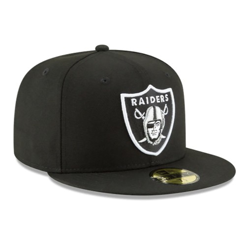 Brand New 59FIFTY Football Cap - NFL Las Vegas Raiders Basic Black Fitted Hat