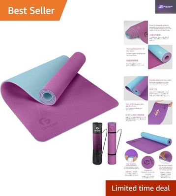 Umweltfreundliche rutschfeste Yogamatte - extra groß 72'' x 24'' Größe mit Tragegurt