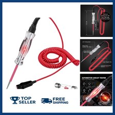 Heavy Duty Automotive Circuit Tester, 6-24V Light with Extended Spr