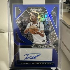Tristen Newton 2024 Panini Prizm Draft Picks Blue Auto 63/149