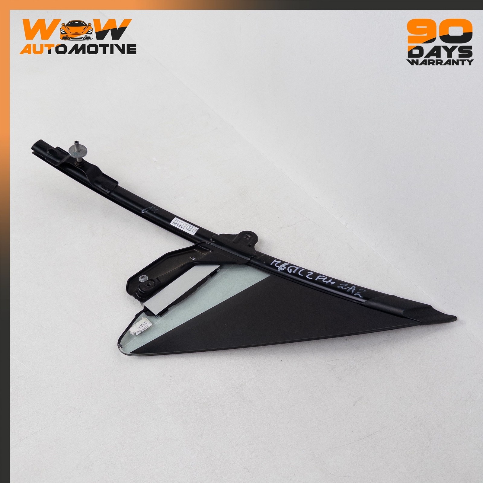 10-18 BENTLEY CONTINENTAL GTC FRONT LEFT DOOR QUARTER VENT WINDOW GLASS OEM
