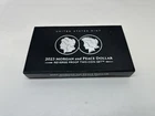 2023-S Reverse Proof $1 Morgan and Peace Silver Dollar 2pc Set! Plus Box OGP COA