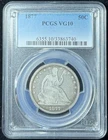 1877 Seated Liberty Half Dollar 50c PCGS VG 10