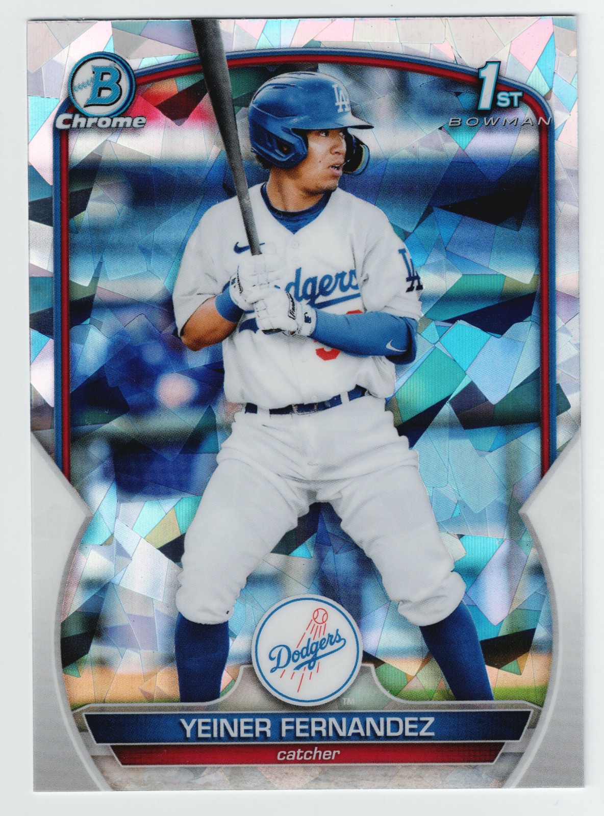 2023 Bowman Chrome Yeiner Fernandez 1st Rookie RC Atomic Refractor #BCP-138