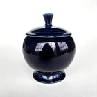 Fiesta Cobalt Blue Covered Sugar Bowl Lid Fiestaware Retired HLC