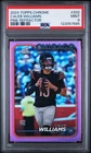 Topps 2024 Chrome Rookies Caleb Williams Bears Pink Refractor #202 PSA 9