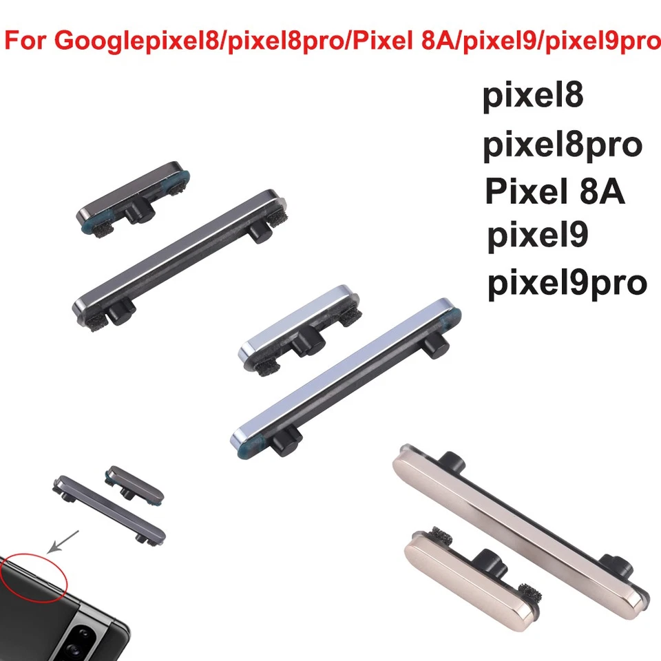 Power Volume Buttons Side Key For Google Pixel 8 8Pro 8A /Pixel 9 9Pro Repairs - Image 2 of 4