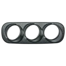 GlowShift Black Triple Gauge Dash Pod for 2003-2005 Dodge Ram 5.9 Cummins