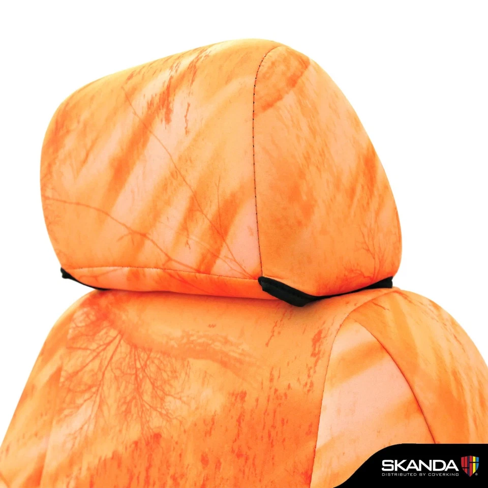 For Oldsmobile Silhouette 01-04 Seat Cover Realtree Fishing 1st Row Camo Orange Foto 2 de 4