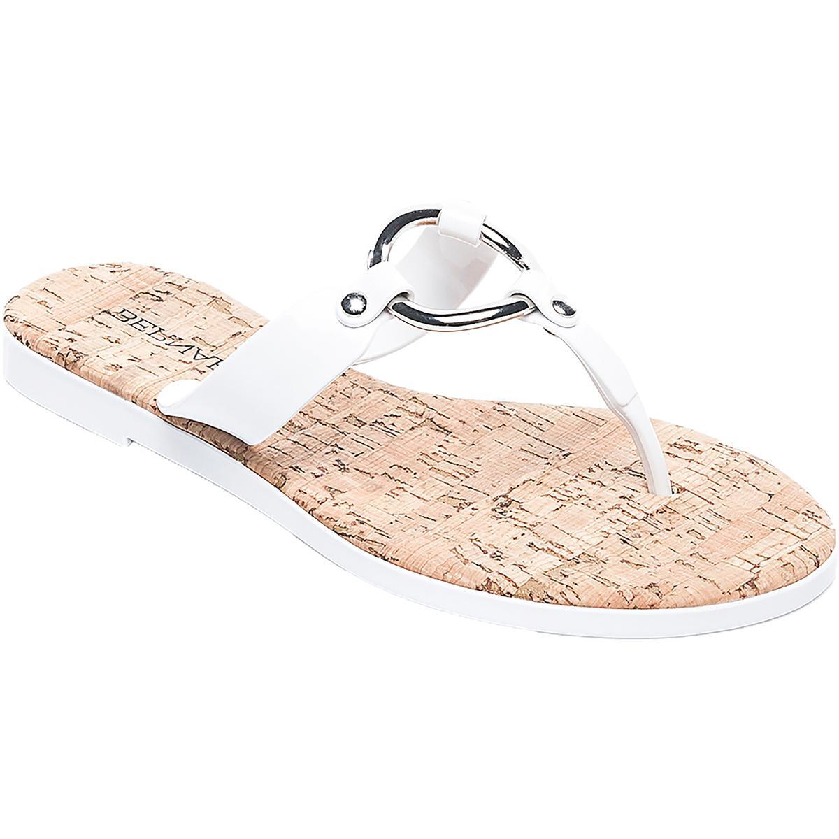 Bernardo Женские белые модельные сандалии Matrix Thong 10 Medium (B,M) BHFO 4829