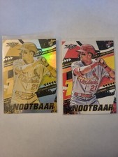 2022 Topps Fire LARS NOOTBAAR Gold Minted Parallel RC CARDINALS #144 +Base