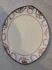 Hand Painted Nippon Porcelain Handled Cake Plate with Pink Roses — listing 5