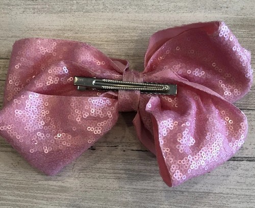 Lot of 5 JoJo Siwa Hair Bows w/Bow Holder Crystals/Sequins/Gems/Pink/White/Green - Picture 14 of 24