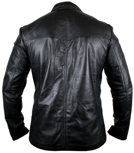 Chaqueta de cuero para hombre chaqueta de cuero chaqueta ligera de cordero blazer slim entallado - Imagen 3 de 5