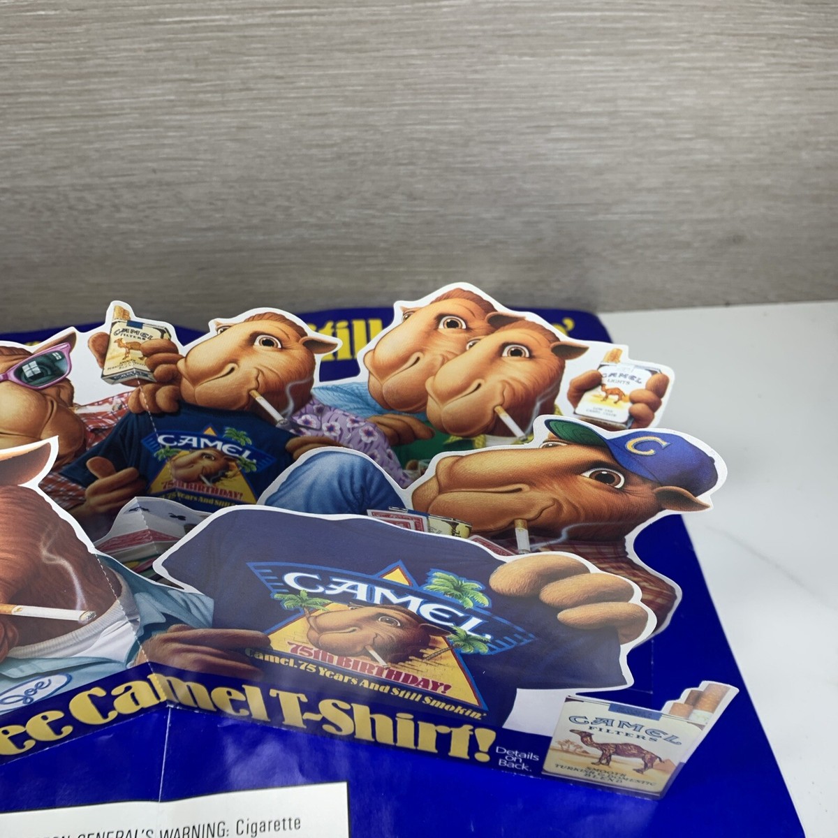 Joe Camel Party With The Wild Pack 1988 Popup Advertisement 75th