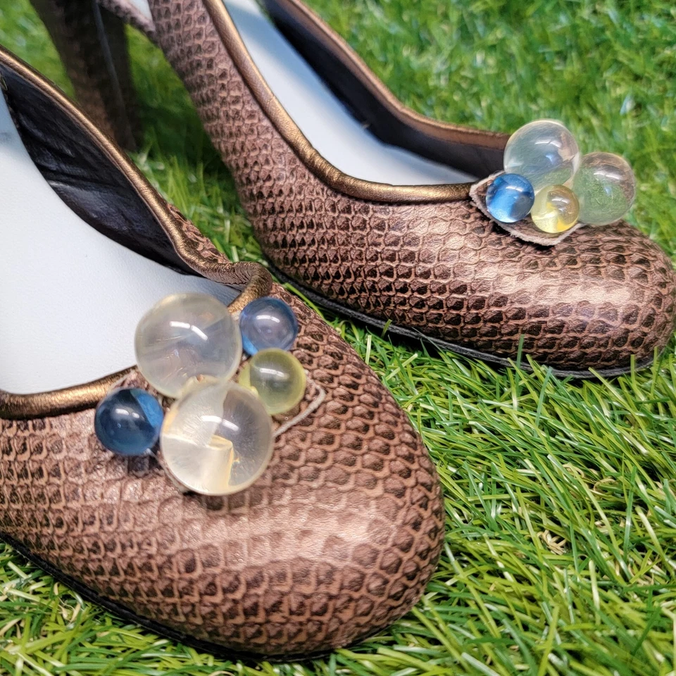 Cynthia Rowley slingback  pumps made in Italy  size 8B - Image 2 of 4