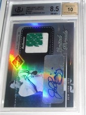 2003 Leaf Limited Threads PRIME JOHN RIGGINS SIGNED 2 CLR LT62 SP /25 BGS 8.5 10