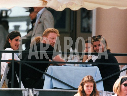 Photo de presse vintage de Tennis, Wimbledon, Boris Becker, 1986
