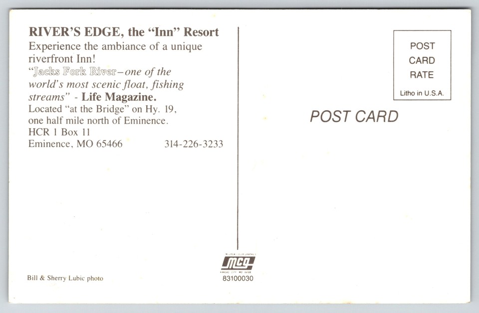 Hotel & ResortEminence MissouriRivers EdgeFishing BoatsVintage