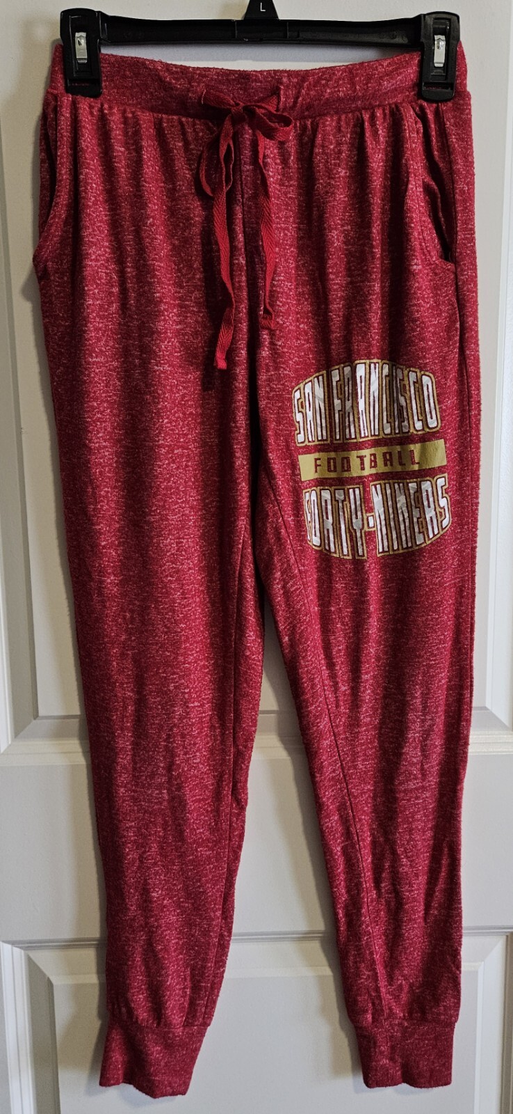 Women's NFL Team Apparel S. F. Forty-Niners s Zubaz Lounge Sweat Pants Size XS