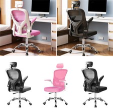 Gaming Office Chair Computer Executive Mesh Chairs Seat Home Work Study Black