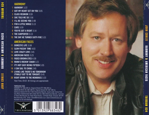 Neuw.-CD  John Conlee – Harmony & American Faces - 2012 TOP - Bild 2 von 2