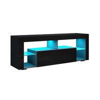 Tv Lowboard Led Schrank Board Unterschrank Fernsehtisch Fernsehschrank Glasregal