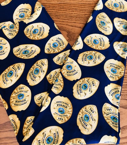 Lularoe Police TC Leggings Gold Badge 