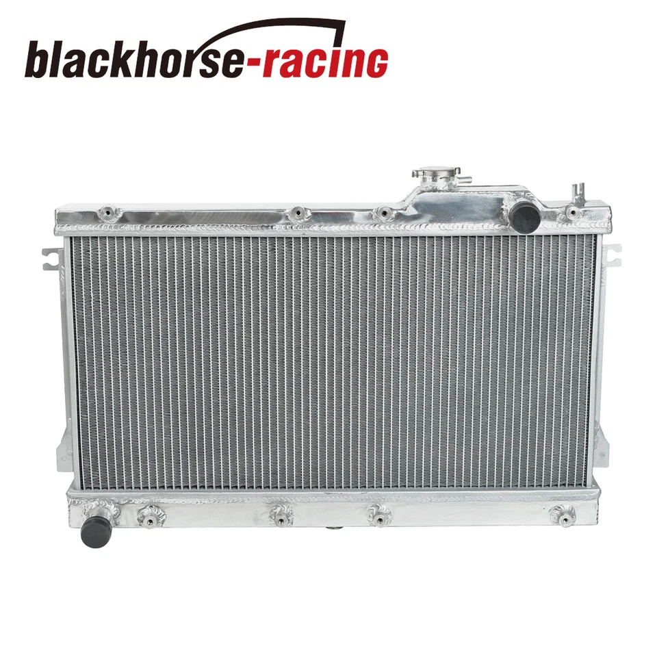 2 Row Aluminum 40mm Core Racing Radiator Bolt On For 1990-97 Mazda Miata MX5 MT - Image 3 of 4