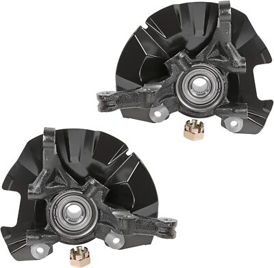 Front Steering Knuckles & Wheel Hub Bearings for 2006 2007 - 2011 Hyundai Accent
