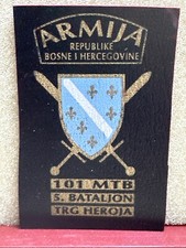 Bosnia Army Patch 101 Motorised Brigade 5’th Battalion Square of Heros 1992-1995