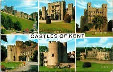 Castles Kent Rochester Hever Allington Leeds Tonbridge Dover Wob Note Postcard