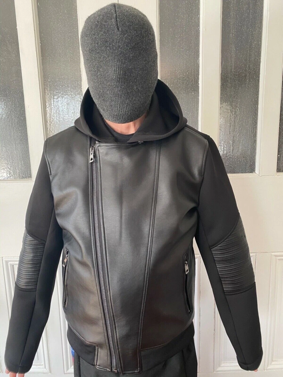 G by guess men's leather cheap jacket
