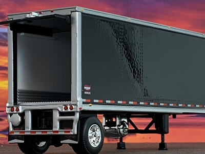 Modellino Trattorino Wabash Bianco Con Rimorchio Reefrigerato Thermo