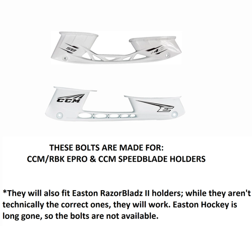 CCM Prolite Bolts for ePro & Speedblade 4.0 Holders! Skate Skates Holder Screws - Picture 3 of 5