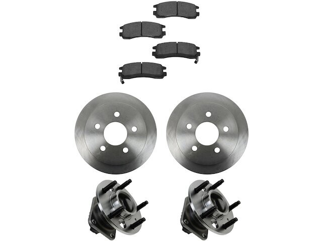 Alero 1999-2004 Rear Brake Pad Rotor & Wheel Hub Kit 16YMTM