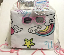 CAPELLI NEW YORK Sunglasses Jelly Backpack  Towel Beach Set For Girls NWT
