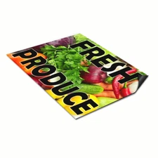 Car Magnet Set of 2 Fresh Produce Car Advertising Industrial Sign