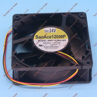1 PCS 0.32A 12038 12CM 3 Wire cooling Fan 9WF1224H105 DC24V
