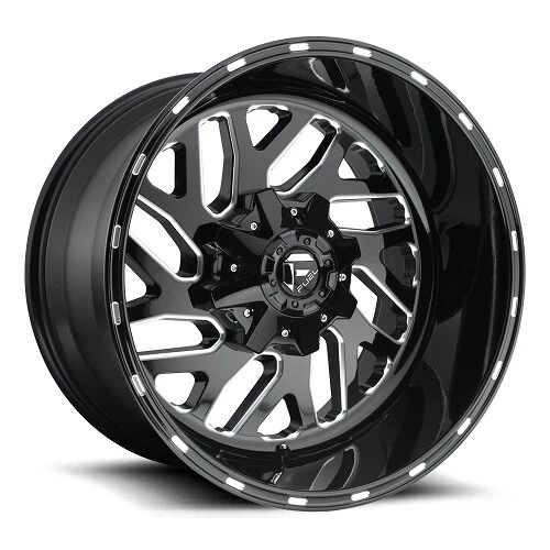 20 FUEL TRITON GLOSS BLACK MILLED WHEELS RIMS D581 20X10 D58120009846 - Изображение 4 из 4