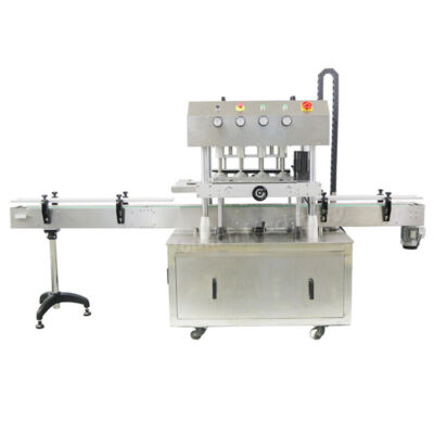 Automatic Linear 4 Heads Screw Capping Machine Capper Bottle Sealing ...