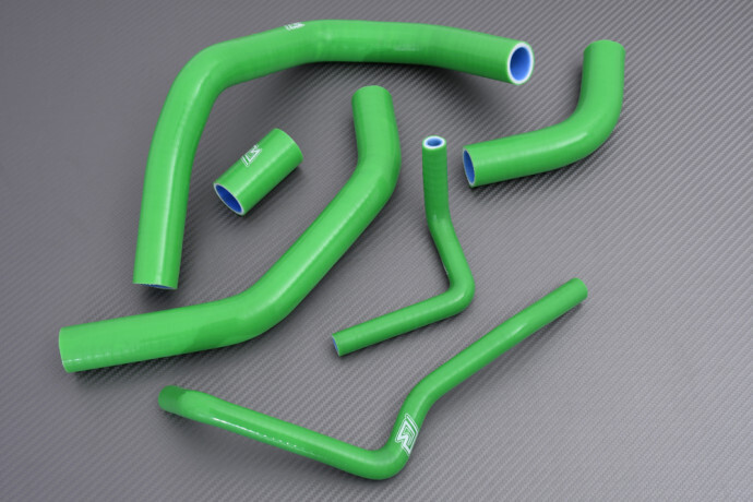 Kit Tuyaux de Radiateur Vert en Silicone pour Kawasaki Z1000SX 2011-2019