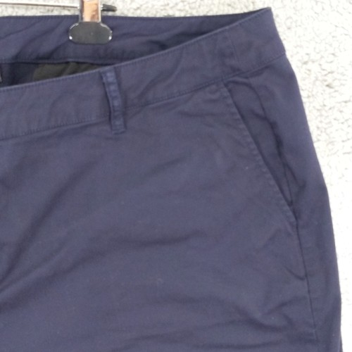 Pantalones Cortos Chinos Lane Bryant Mujer 24 Entrepierna 5.5" Azul Bolsillos Elásticos D85 - Imagen 5 de 11