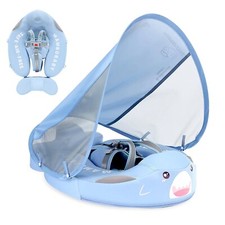 Mambobaby Pool Float Shark with Canopy and Tail