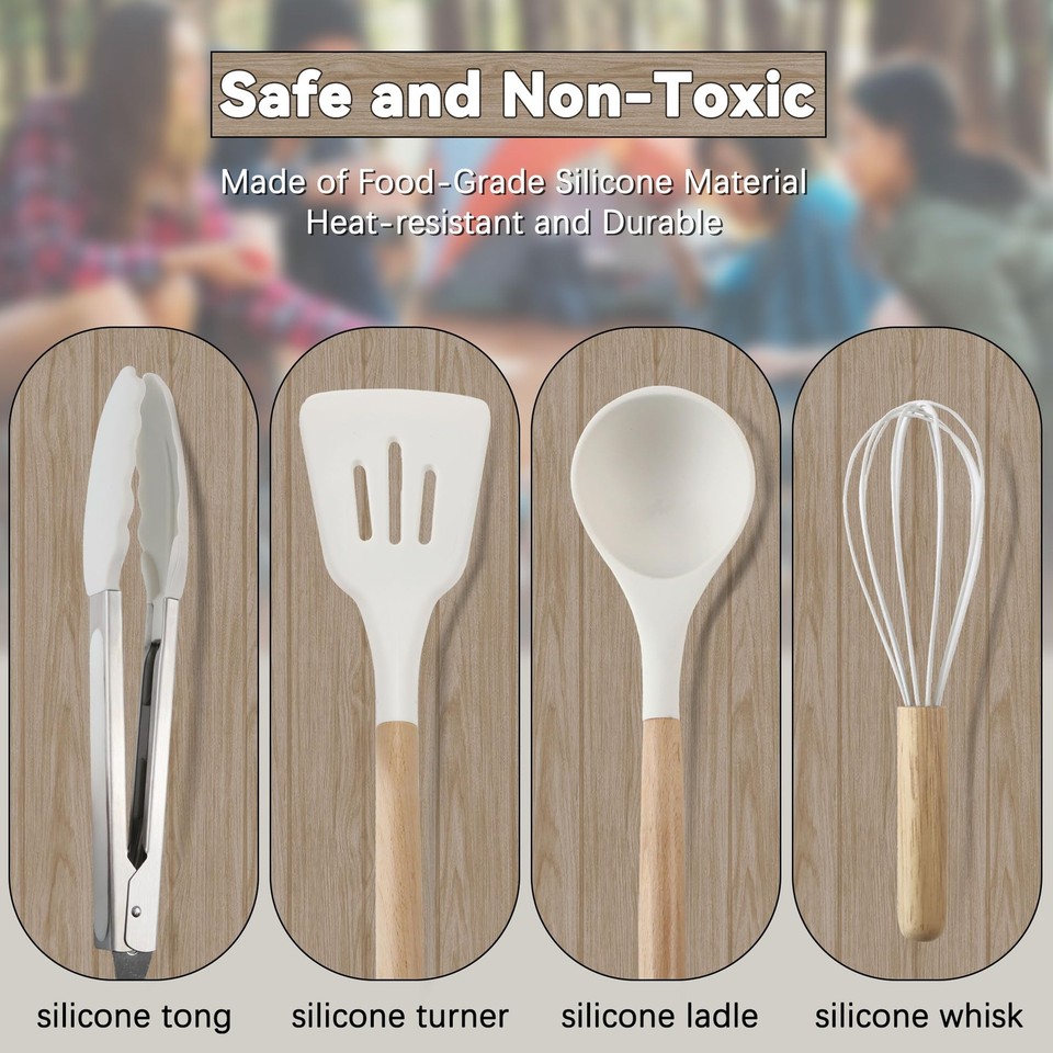 Camping Accessories Kitchen Cooking Utensils Set Portable Outdoor Camp