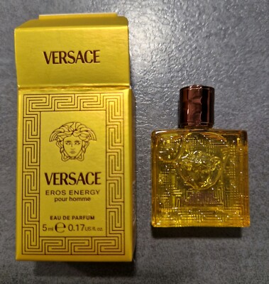 VERSACE EROS ENERGY pour homme Eau de Parfum Miniatur 5 ml NEU