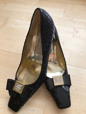Pumps von Sandro Vicari für Sauro  Gr. 39, schwarz-blau, ungetragen