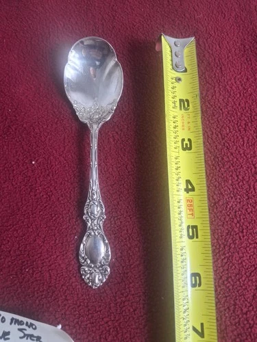 Vintage Lucerne By Wallace SS No Monogram Sugar Shell Spoon 5 7/8